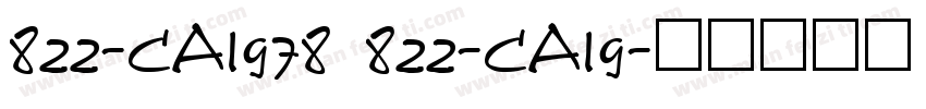 822-CAI978 822-CAI9字体转换